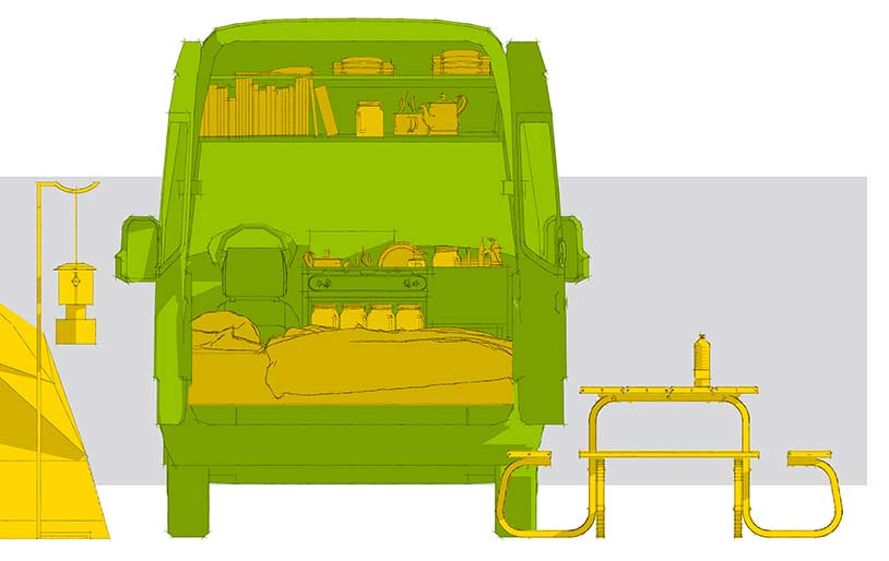 Aménager un utilitaire en mini van