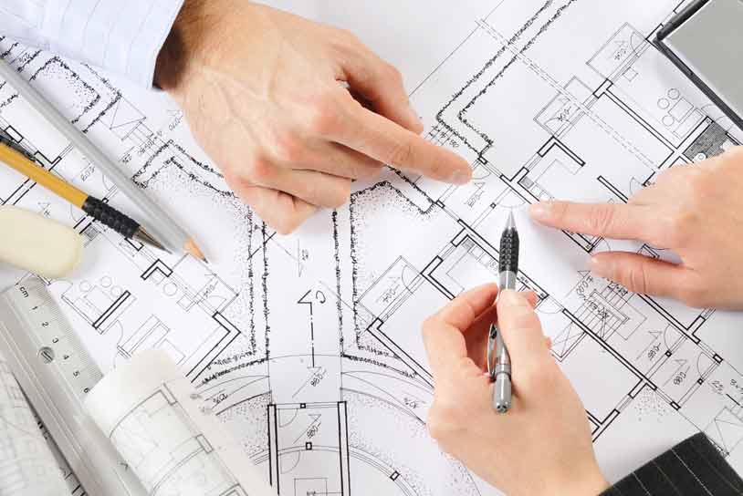 Réalisation plans par un architecte